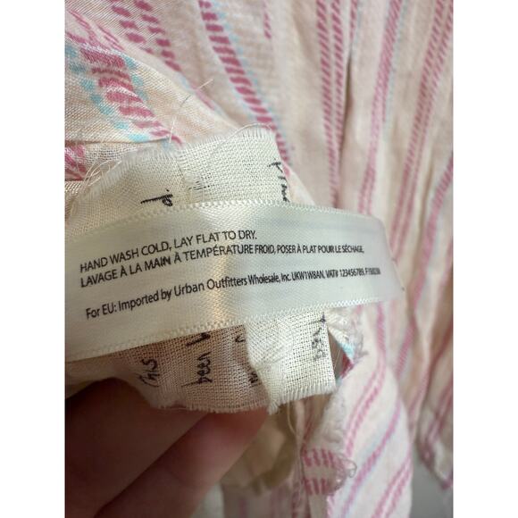 FREE PEOPLE ELISA STRIPED MIDI SKIRT IN CHALK Sz. S - Picture 7 of 9